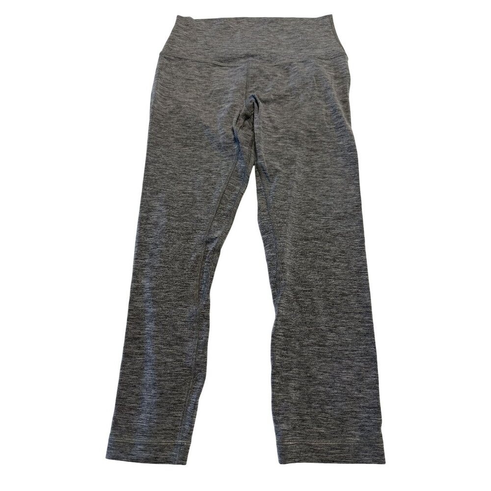 Lululemon Heather Grey Align Pull On Activewear Cropped Leggings Women's Size 6